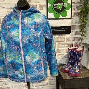 All in Motion Kids Blue and Pink Raincoat